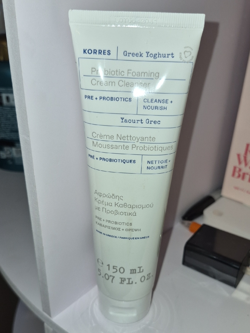 Korres Greek Yoghurt Probiotic Foaming Cream Cleanser - New